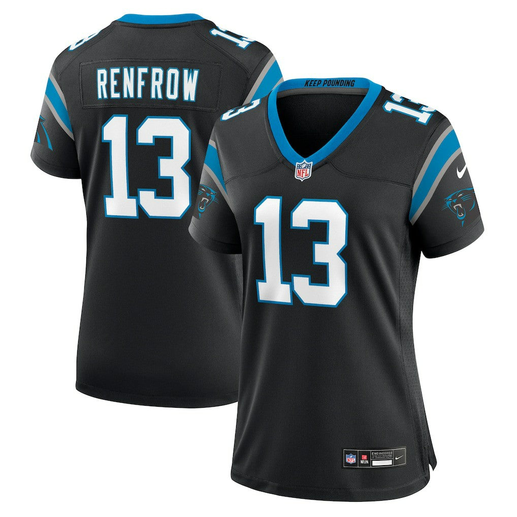 Hunter Renfrow Carolina Panthers Women's Team Game Jersey - Black Jerseys