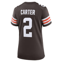 DeAndre Carter Cleveland Browns Women's Team Game Jersey - Brown Jerseys