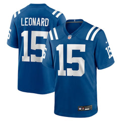 Riley Leonard Indianapolis Colts Team Game Jersey - Royal Jerseys