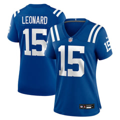 Riley Leonard Indianapolis Colts Women's Team Game Jersey - Royal Jerseys