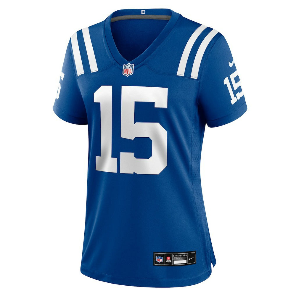 Riley Leonard Indianapolis Colts Women's Team Game Jersey - Royal Jerseys