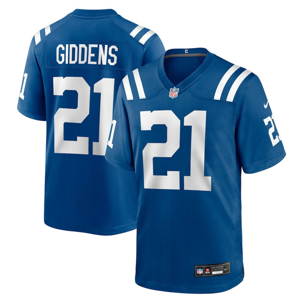 DJ Giddens Indianapolis Colts Team Game Jersey - Royal Jerseys