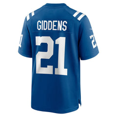 DJ Giddens Indianapolis Colts Team Game Jersey - Royal Jerseys