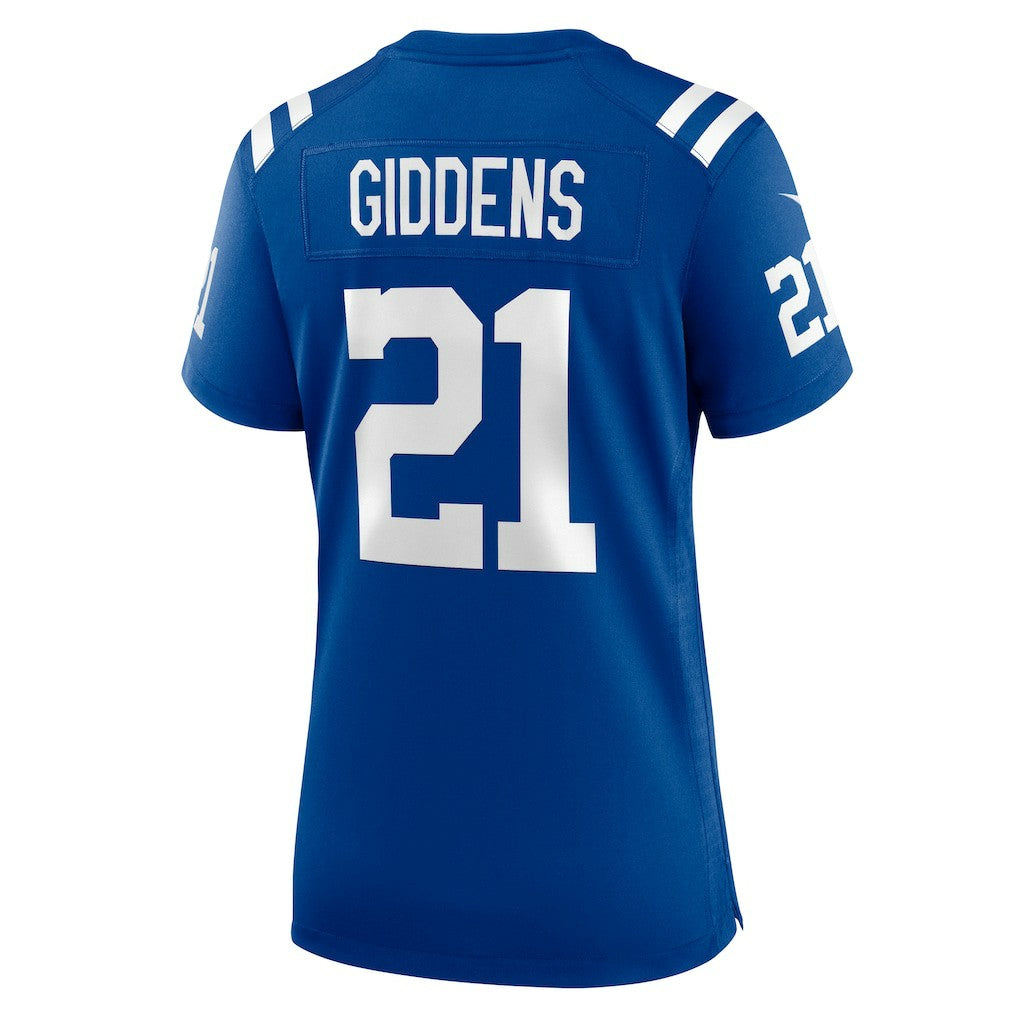 DJ Giddens Indianapolis Colts Women's Team Game Jersey - Royal Jerseys
