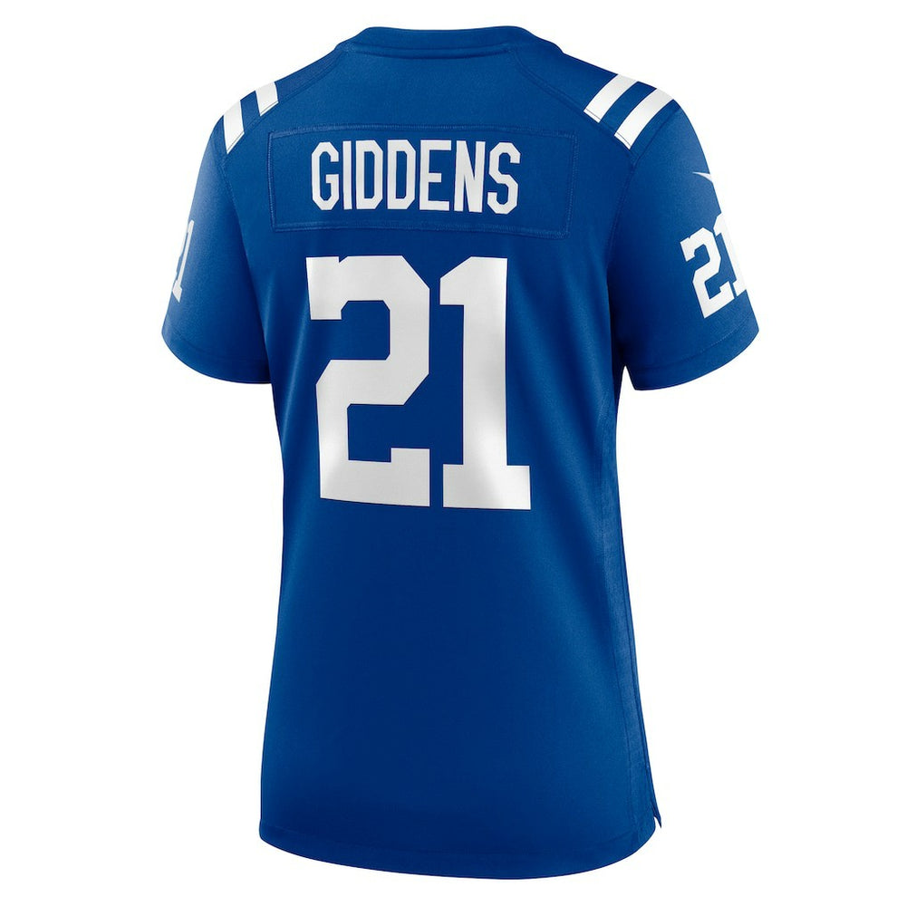 DJ Giddens Indianapolis Colts Women's Team Game Jersey - Royal Jerseys