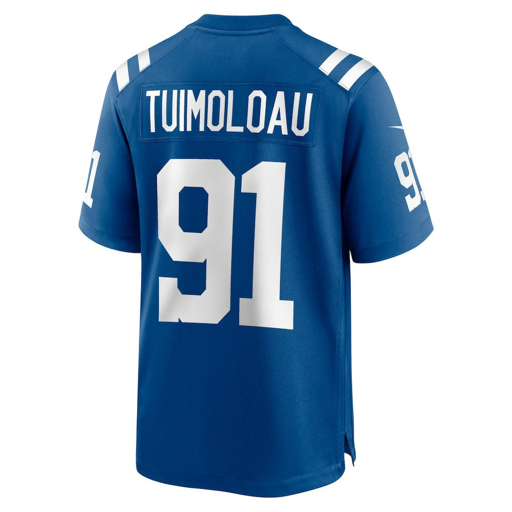 JT Tuimoloau Indianapolis Colts Team Game Jersey - Royal Jerseys