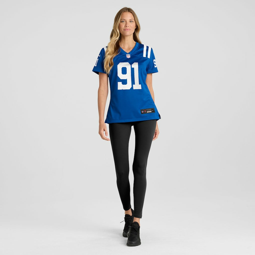 JT Tuimoloau Indianapolis Colts Women's Team Game Jersey - Royal Jerseys