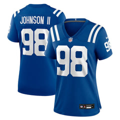 Eric Johnson II Indianapolis Colts Women's Team Game Jersey - Royal Jerseys
