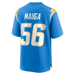 Kanai Mauga Los Angeles Chargers Team Game Jersey - Powder Blue Jerseys
