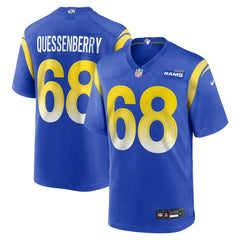 David Quessenberry Los Angeles Rams Team Game Jersey - Royal Jerseys