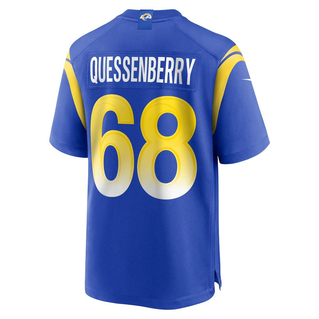 David Quessenberry Los Angeles Rams Team Game Jersey - Royal Jerseys