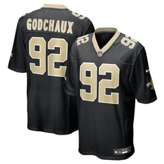 Davon Godchaux New Orleans Saints Team Game Jersey - Black Jerseys