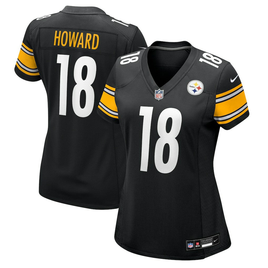 Will Howard Pittsburgh Steelers Women's Team Game Jersey - Black Jerseys