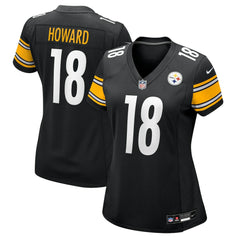 Will Howard Pittsburgh Steelers Women's Team Game Jersey - Black Jerseys