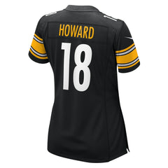 Will Howard Pittsburgh Steelers Women's Team Game Jersey - Black Jerseys