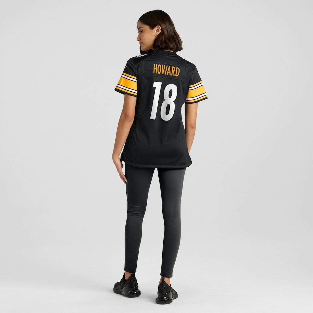 Will Howard Pittsburgh Steelers Women's Team Game Jersey - Black Jerseys