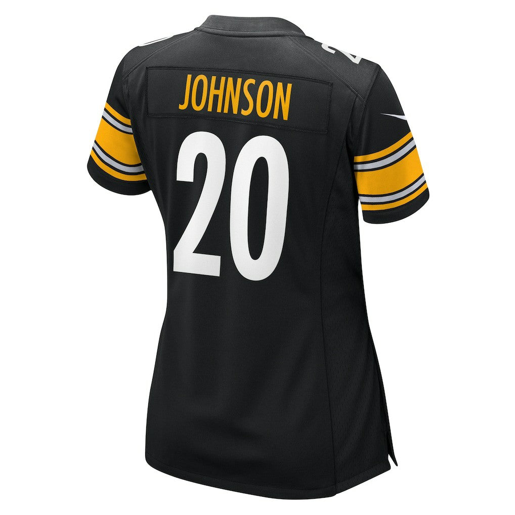 Kaleb Johnson Pittsburgh Steelers Women's Team Game Jersey - Black Jerseys