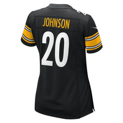 Kaleb Johnson Pittsburgh Steelers Women's Team Game Jersey - Black Jerseys