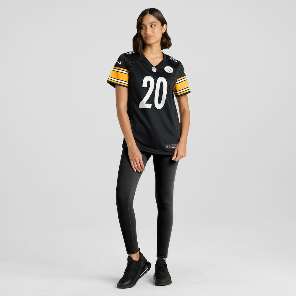 Kaleb Johnson Pittsburgh Steelers Women's Team Game Jersey - Black Jerseys