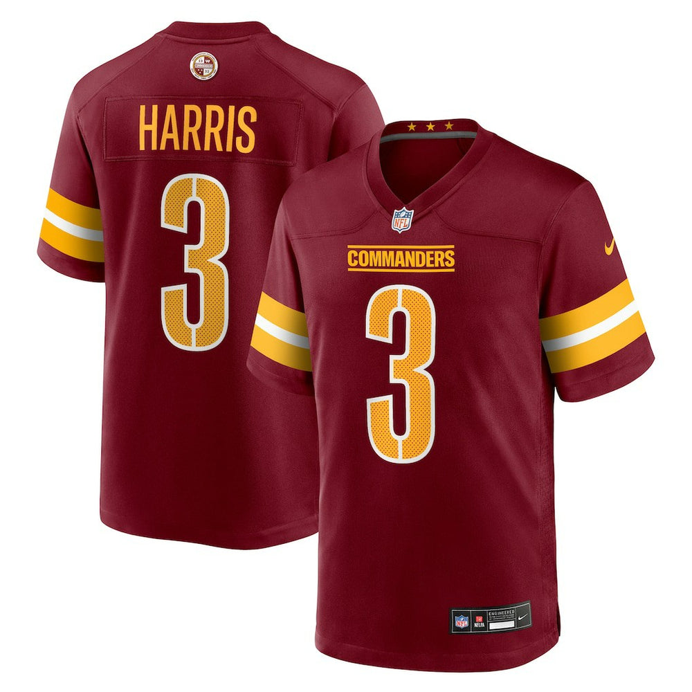 Will Harris Washington Commanders Team Game Jersey - Burgundy Jerseys