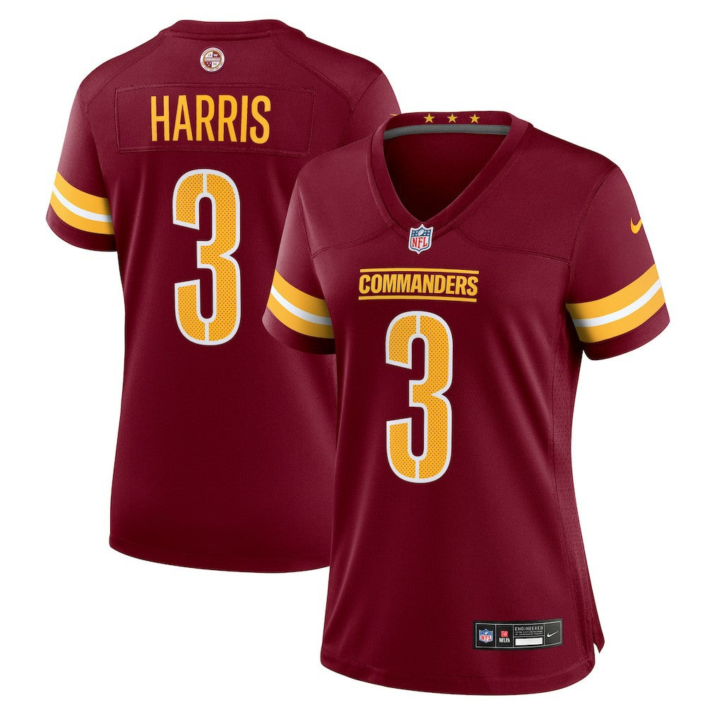 Will Harris Washington Commanders Women's Team Game Jersey - Burgundy Jerseys