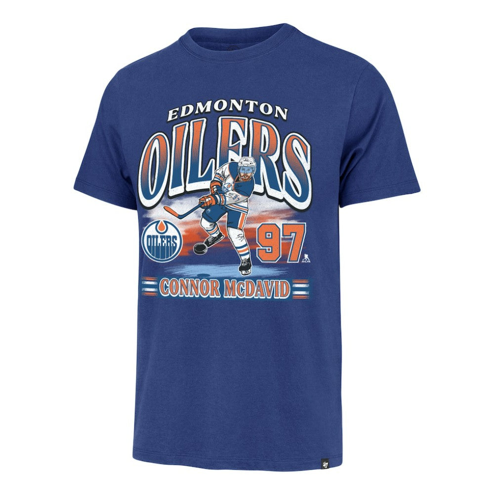 Connor McDavid Edmonton Oilers '47 Franklin Player Name & Number T-Shirt - Royal | US 203191469