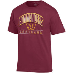 Washington Commanders Champion Football T-Shirt - Burgundy T-shirts