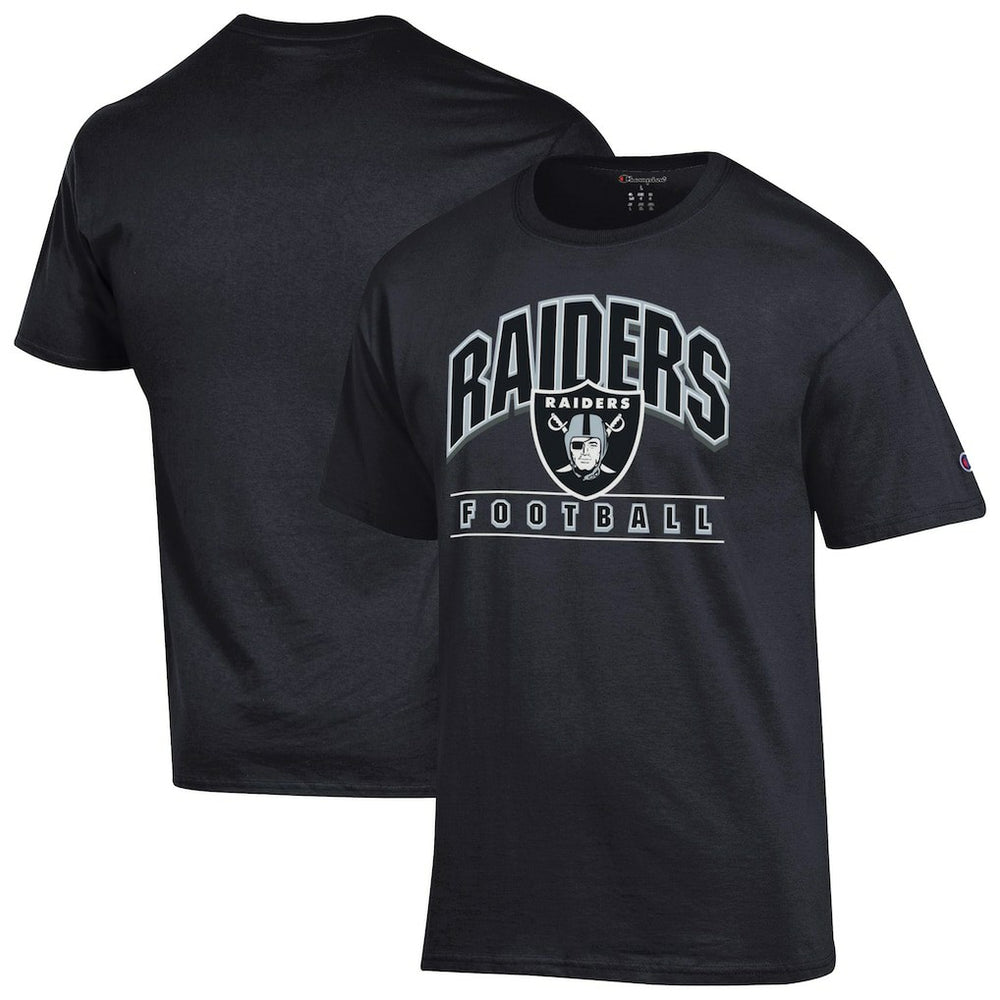 Las Vegas Raiders Champion Football T-Shirt - Black T-shirts