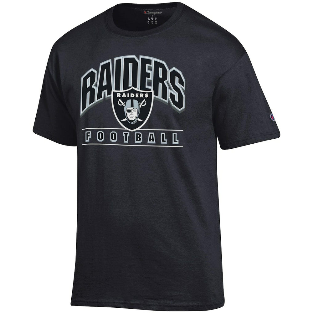 Las Vegas Raiders Champion Football T-Shirt - Black T-shirts