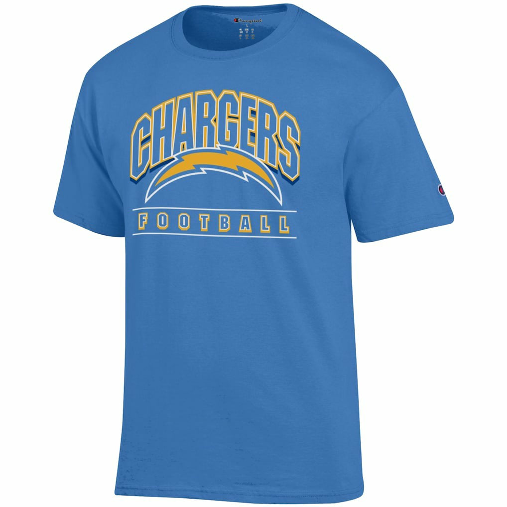 Los Angeles Chargers Champion Football T-Shirt - Powder Blue T-shirts