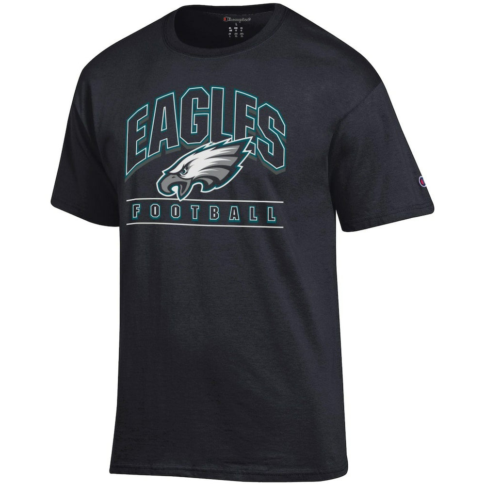 Philadelphia Eagles Champion Football T-Shirt - Black T-shirts