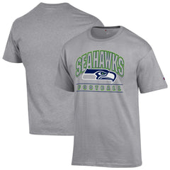Seattle Seahawks Champion Football T-Shirt - Heather Gray T-shirts