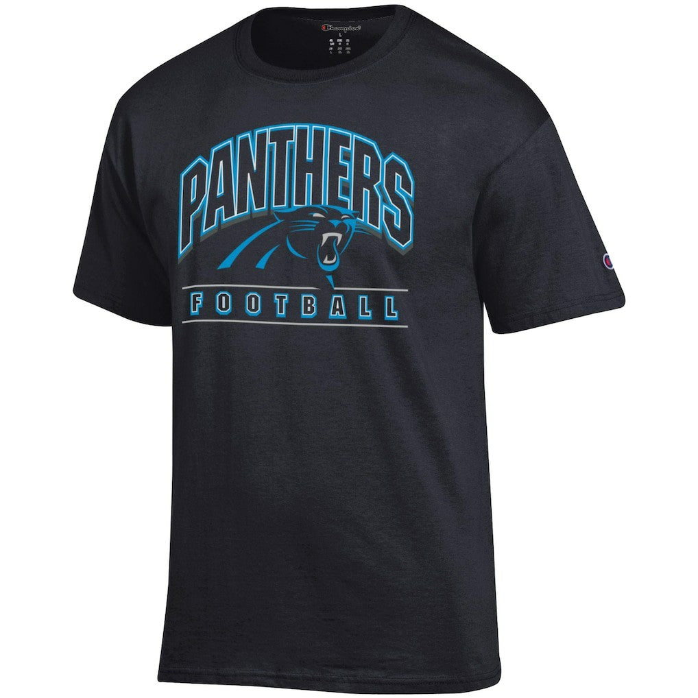 Carolina Panthers Champion Football T-Shirt - Black T-shirts