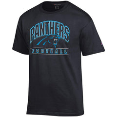 Carolina Panthers Champion Football T-Shirt - Black T-shirts