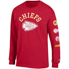 Kansas City Chiefs Champion Seal Long Sleeve T-Shirt - Red T-shirts