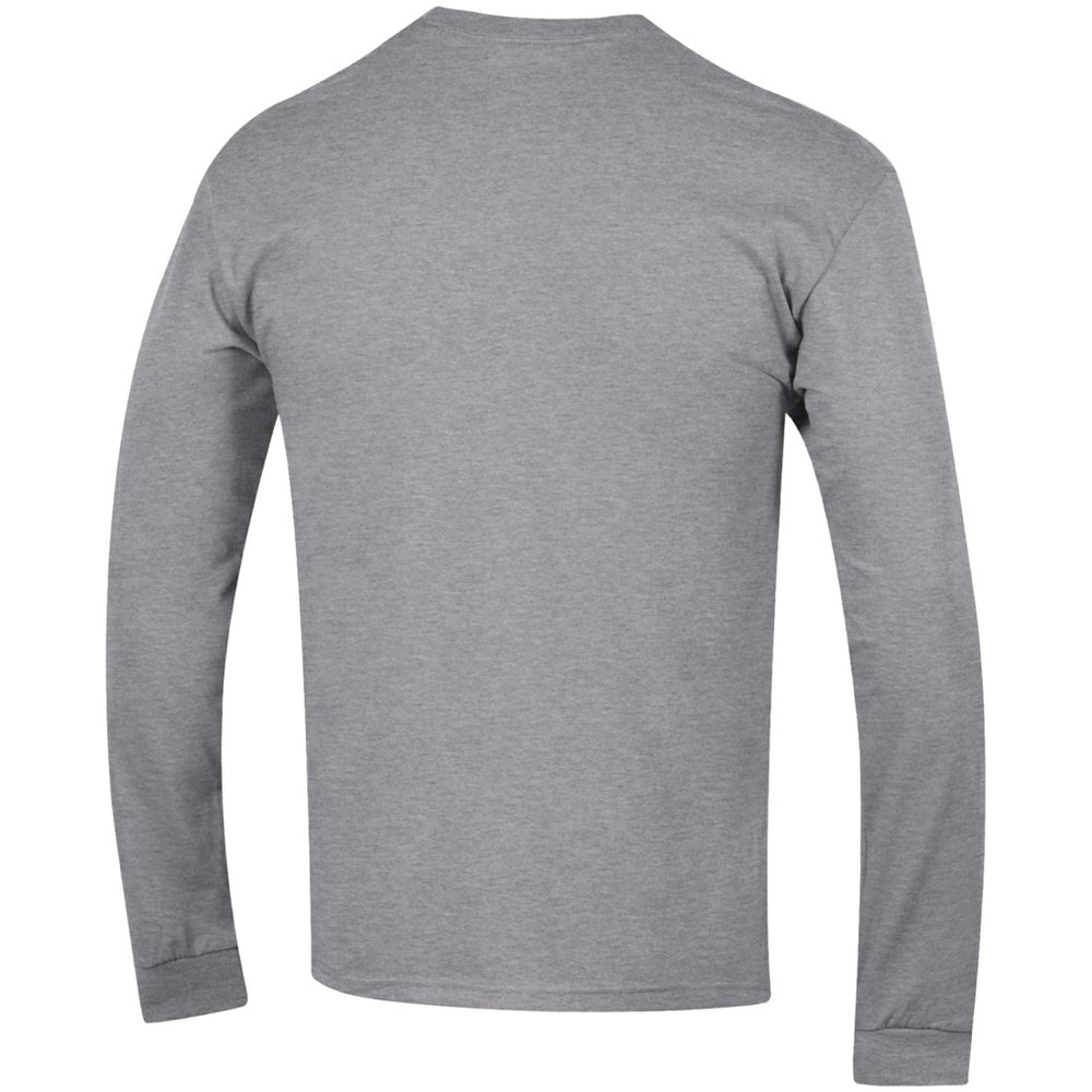 Seattle Seahawks Champion Seal Long Sleeve T-Shirt - Heather Gray T-shirts
