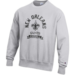 New Orleans Saints Champion Reverse Weave Fleece Pullover Sweatshirt - Heather Gray Pullover