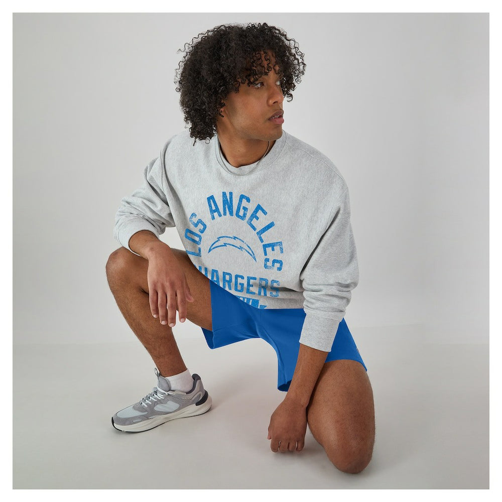 Los Angeles Chargers Champion Reverse Weave Fleece Pullover Sweatshirt - Heather Gray Pullover