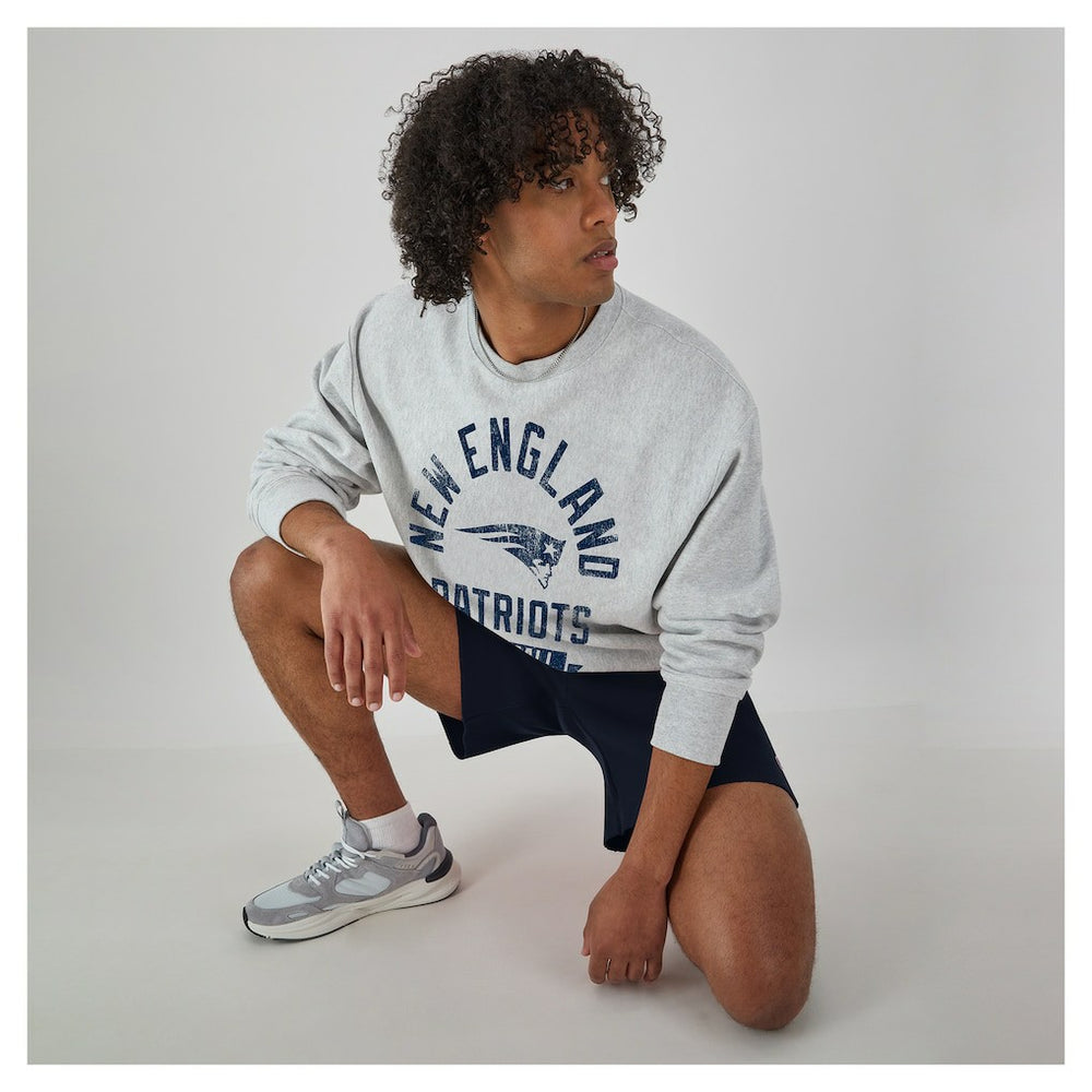 New England Patriots Champion Reverse Weave Fleece Pullover Sweatshirt - Heather Gray Pullover