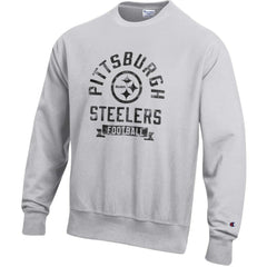 Pittsburgh Steelers Champion Reverse Weave Fleece Pullover Sweatshirt - Heather Gray Pullover