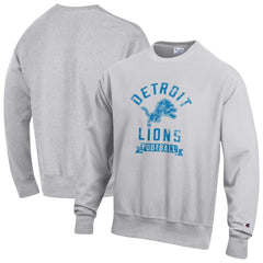 Detroit Lions Champion Reverse Weave Fleece Pullover Sweatshirt - Heather Gray Pullover