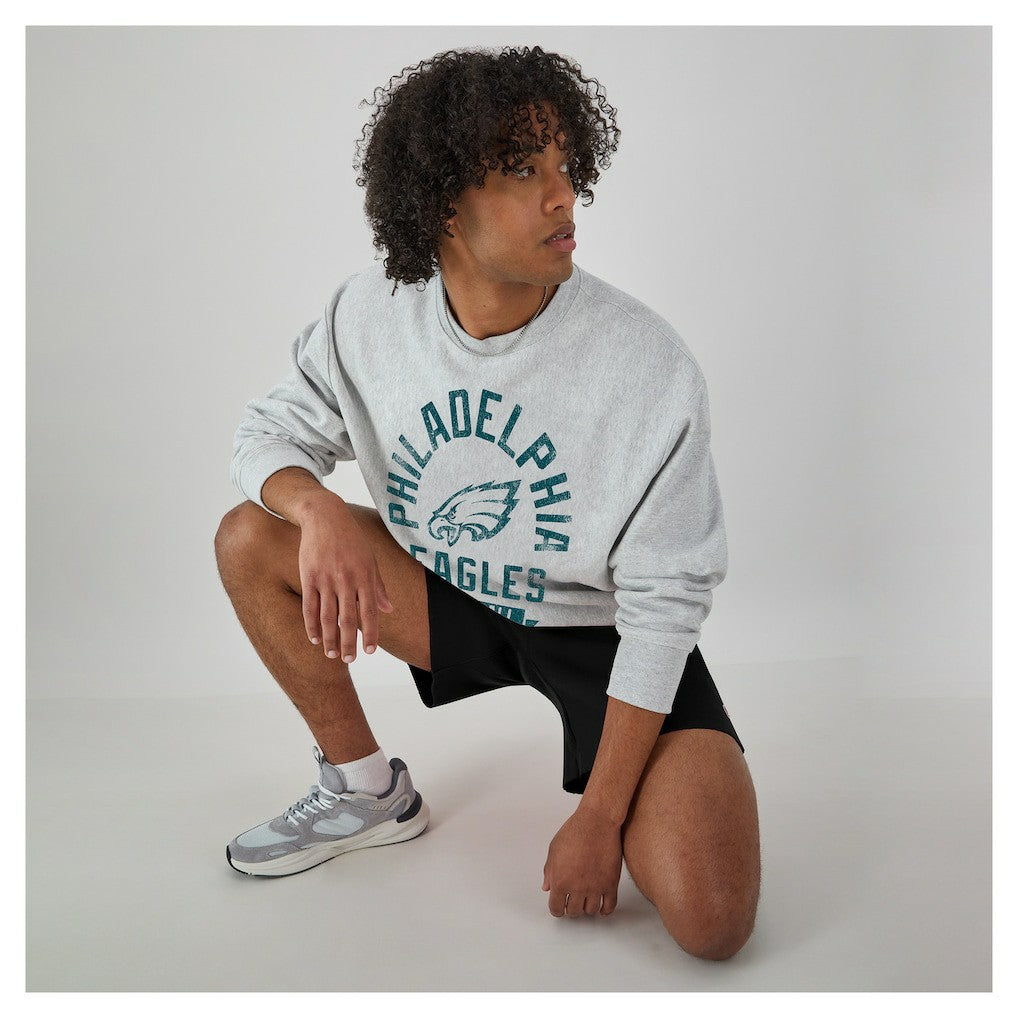 Philadelphia Eagles Champion Reverse Weave Fleece Pullover Sweatshirt - Heather Gray Pullover