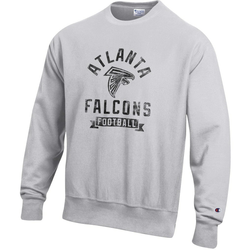 Atlanta Falcons Champion Reverse Weave Fleece Pullover Sweatshirt - Heather Gray Pullover