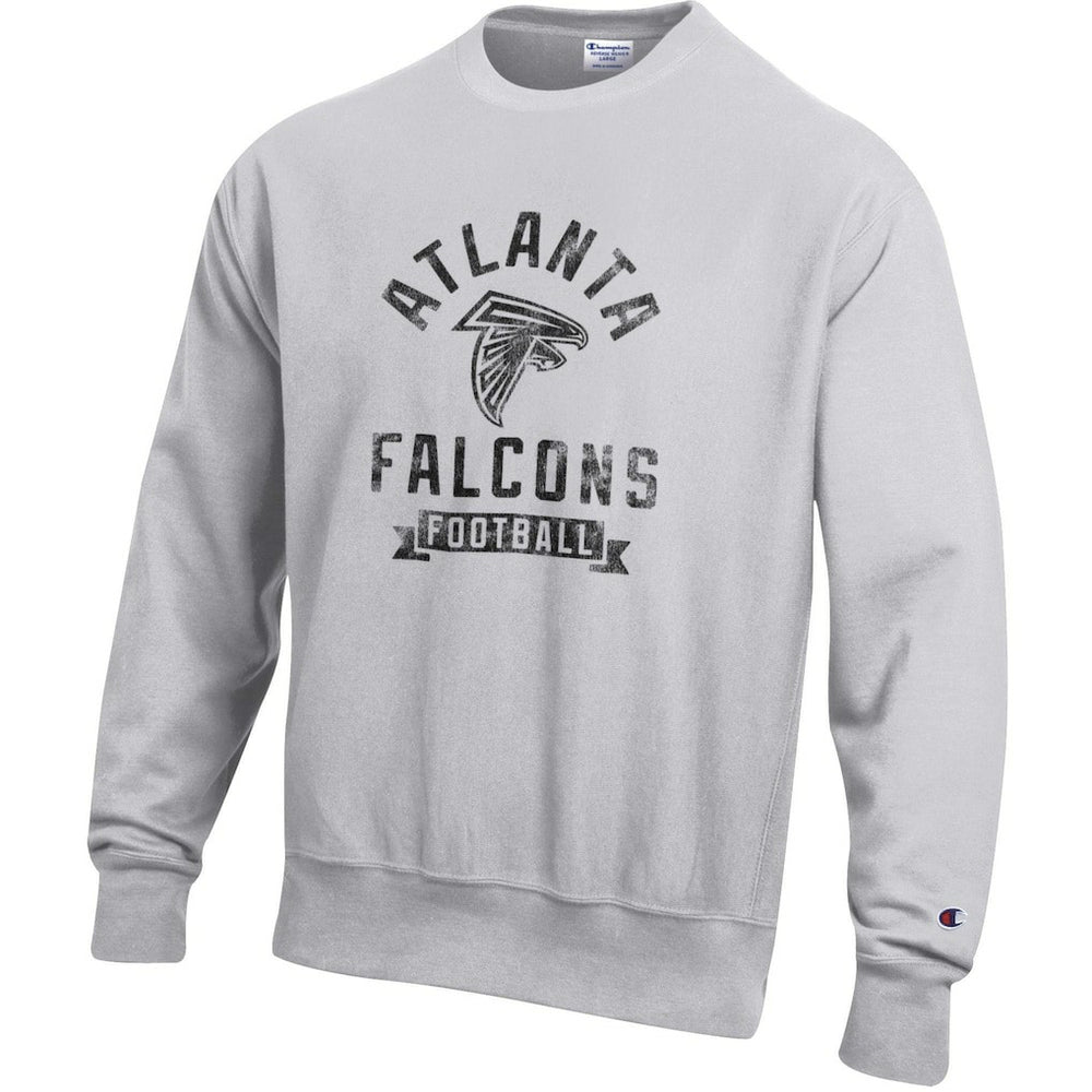 Atlanta Falcons Champion Reverse Weave Fleece Pullover Sweatshirt - Heather Gray Pullover