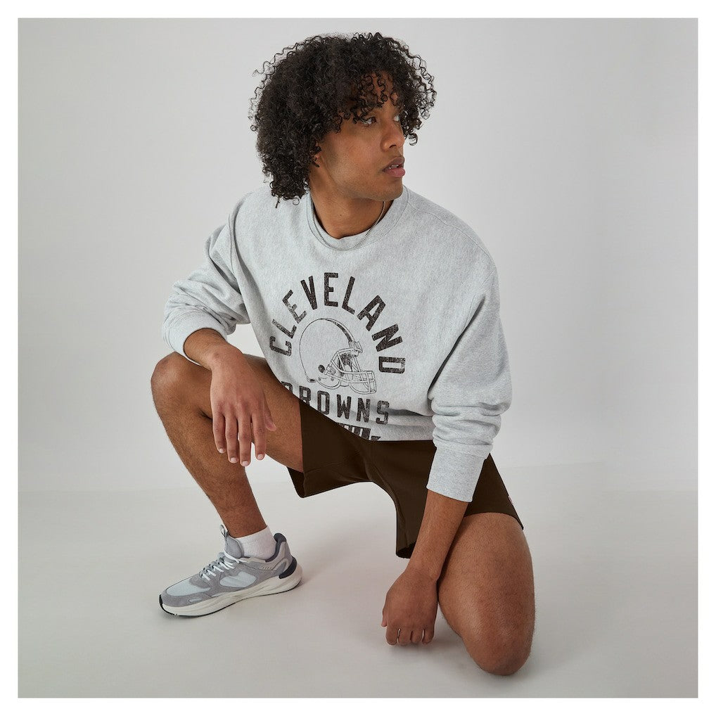 Cleveland Browns Champion Reverse Weave Fleece Pullover Sweatshirt - Heather Gray Pullover