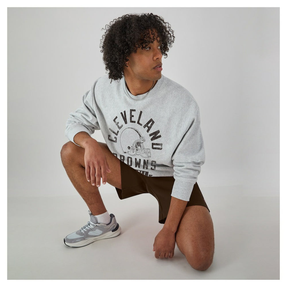 Cleveland Browns Champion Reverse Weave Fleece Pullover Sweatshirt - Heather Gray Pullover