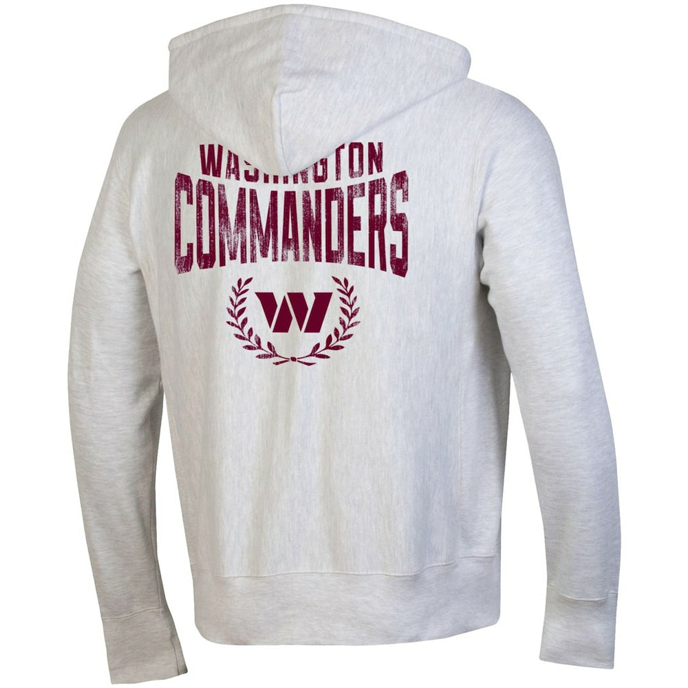 Washington Commanders Champion Reverse Weave Full-Zip Hoodie - Heather Gray Hoodies