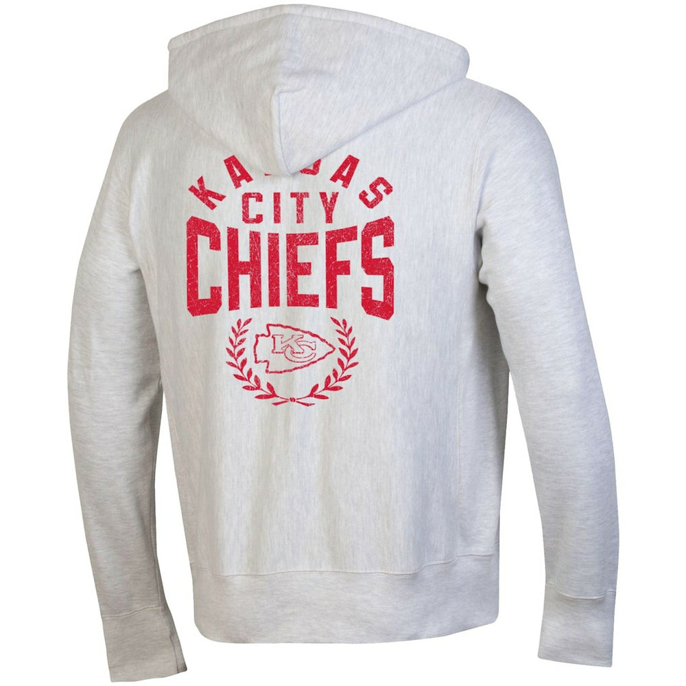 Kansas City Chiefs Champion Reverse Weave Full-Zip Hoodie - Heather Gray Hoodies