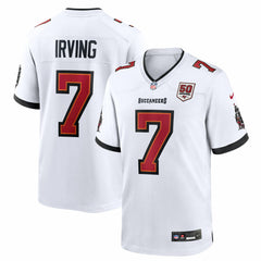 Bucky Irving Tampa Bay Buccaneers 50th Season White Game Jersey - White Jerseys