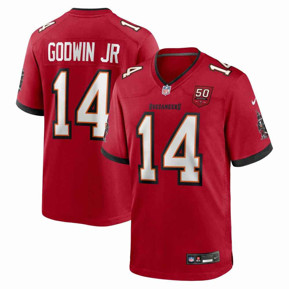 Chris Godwin Jr. Tampa Bay Buccaneers 50th Season Team Game Jersey - Red Jerseys